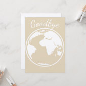 carte du monde au revoir (Devant/Arrière en situation)