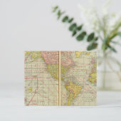 Carte du monde avec voies de navigation (Debout devant)