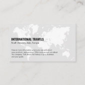 Carte du monde | Bateau de ligne de croisière (Dos)