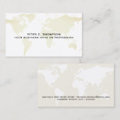 carte du monde beige clair (Devant / Derrière)