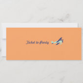 Carte du monde Billet d'entrée d'embarquement (Dos)