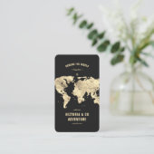 Carte du monde Black Gold moderne Planificateur de (Debout devant)