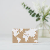 Carte du monde (blanc) | Nature (Debout devant)