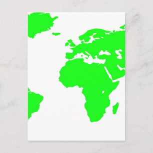 Carte du monde blanc vert