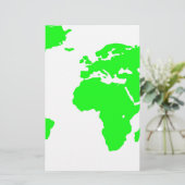 Carte du monde blanc vert (Debout devant)