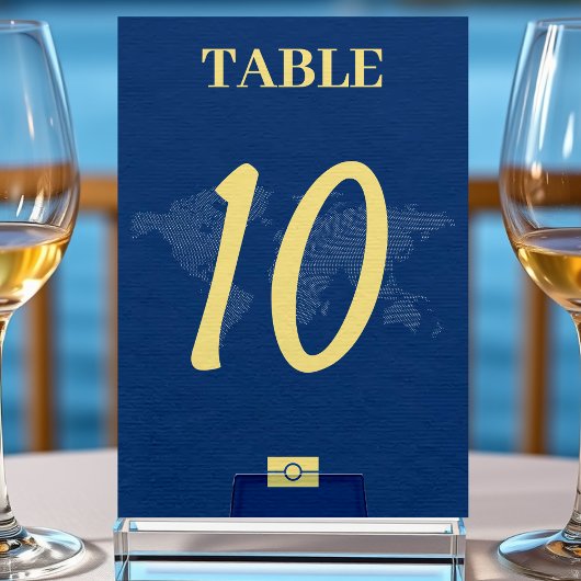 Carte du monde bleu Passeport Destination Mariage