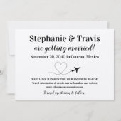 Carte du monde bleue et avion Cœur gras Destinatio (Dos)