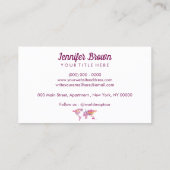 Carte du monde Bourgogne rose (Dos)