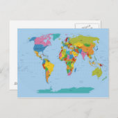 Carte du monde brillant (Devant / Derrière)