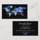 Carte du monde Bureau de location d'agents de voya (Devant / Derrière)