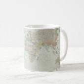 Carte du monde Café Mug (Devant droit)