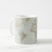 Carte du monde Café Mug (Devant gauche)
