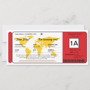 Carte du monde Carte de l'Embarquement Pass Invita