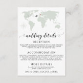 Carte du monde Carte des détails du mariage de des (Devant)