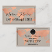 Carte du monde Carte du monde Agence de voyage Ros (Devant / Derrière)