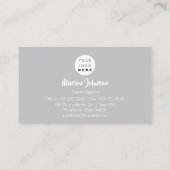 Carte du monde Carte du monde Logo du voyage Grey  (Dos)