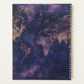 Carte du monde céleste violet Dark Academia (Dos)
