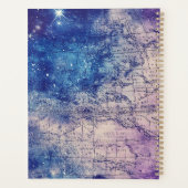 Carte du monde céleste violet mystique (Dos)