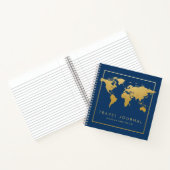 Carte du monde Chic Gold Travel Journal (Intérieur)