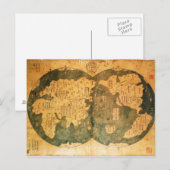 Carte du monde chinois 1418 par Gavin Menzies (Devant / Derrière)