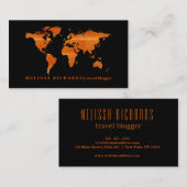 Carte du monde coloré blog de voyage (Devant / Derrière)