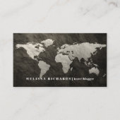 Carte du monde coloré blog de voyage (Devant)