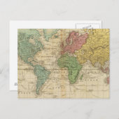 Carte du monde colorée (Devant / Derrière)