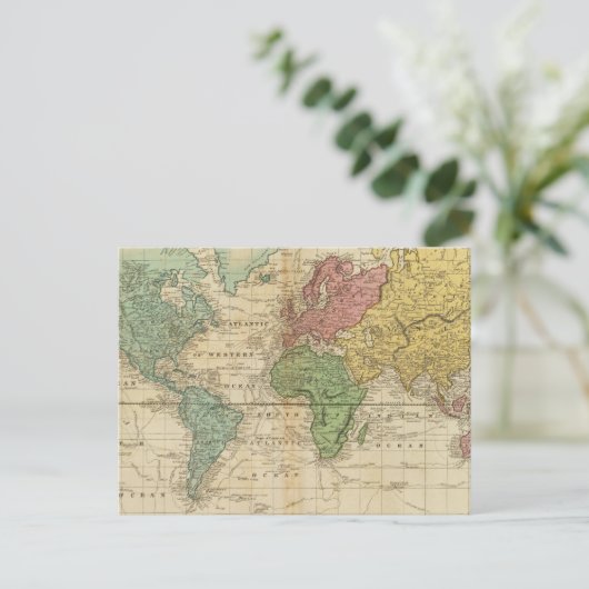 Carte du monde colorée (Debout devant)