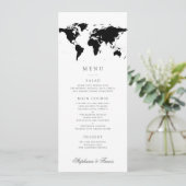 Carte du monde Couleurs modifiables en noir blanc (Debout devant)