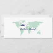 Carte du monde Croisière Carte du billet d'embarqu (Dos)