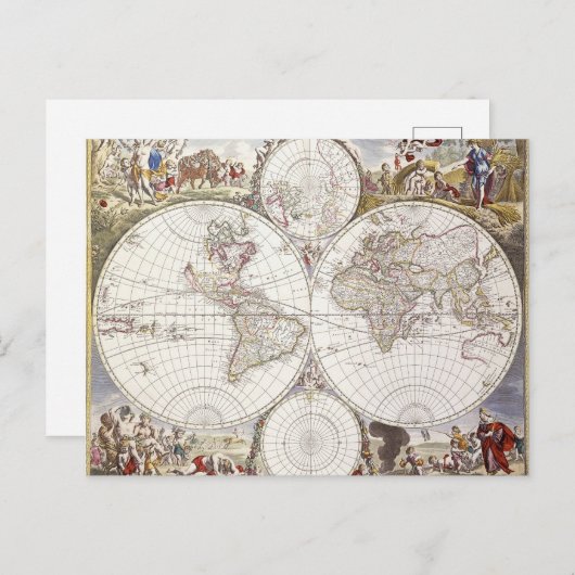 Carte du monde d'Atlas Maior (Devant / Derrière)