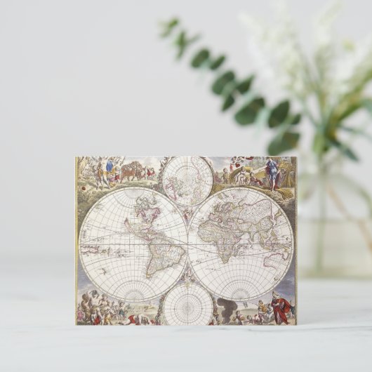 Carte du monde d'Atlas Maior (Debout devant)