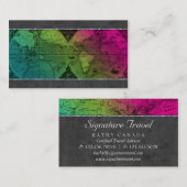 Carte du monde de 232 Cartes de visite de voyage (Devant / Derrière)