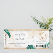 Carte du monde de Coeur Cartes d'embarquement de d (Debout devant)