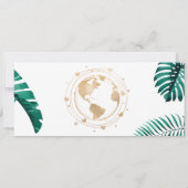 Carte du monde de Coeur Cartes d'embarquement de d (Dos)