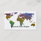 Carte du monde de Colorwashed (Dos)