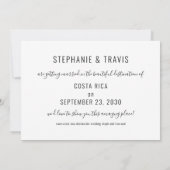 Carte du monde de destination de mariage dorée ave (Dos)