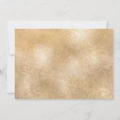 Carte du monde de destination de mariage en or ave (Dos)