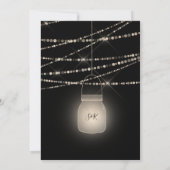 Carte du monde de destination de mariage Jar et Cœ (Dos)