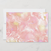 Carte du monde de destination de mariage Rose Coeu (Dos)