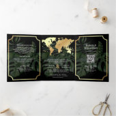 Carte du monde de destination tropicale tout en un (Intérieur)