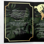 Carte du monde de destination tropicale tout en un (Intérieur en premier)