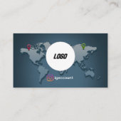 Carte du monde de l'agence de voyage (Dos)