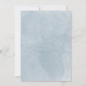 Carte du monde de l'aquarelle bleue Voyage mariage (Dos)