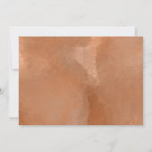 Carte du monde de l'aquarelle rouille mariage (Dos)