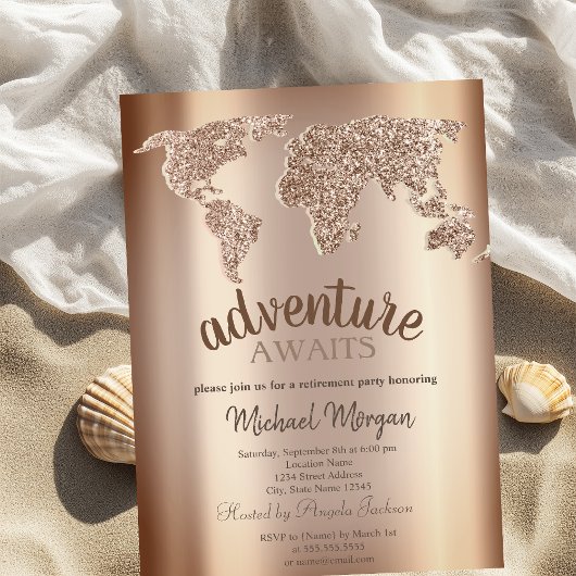 Carte du monde de l'aventure qui vous attend à la
