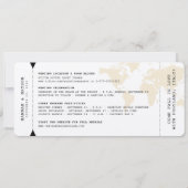 Carte du monde de machine à écrire rétro Carte d'e (Dos)