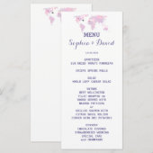 Carte du monde de mariage de destination (Devant / Derrière)