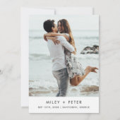 Carte du monde de mariage de destination (Dos)