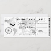 Carte du monde de mariage de destination de la car (Devant)